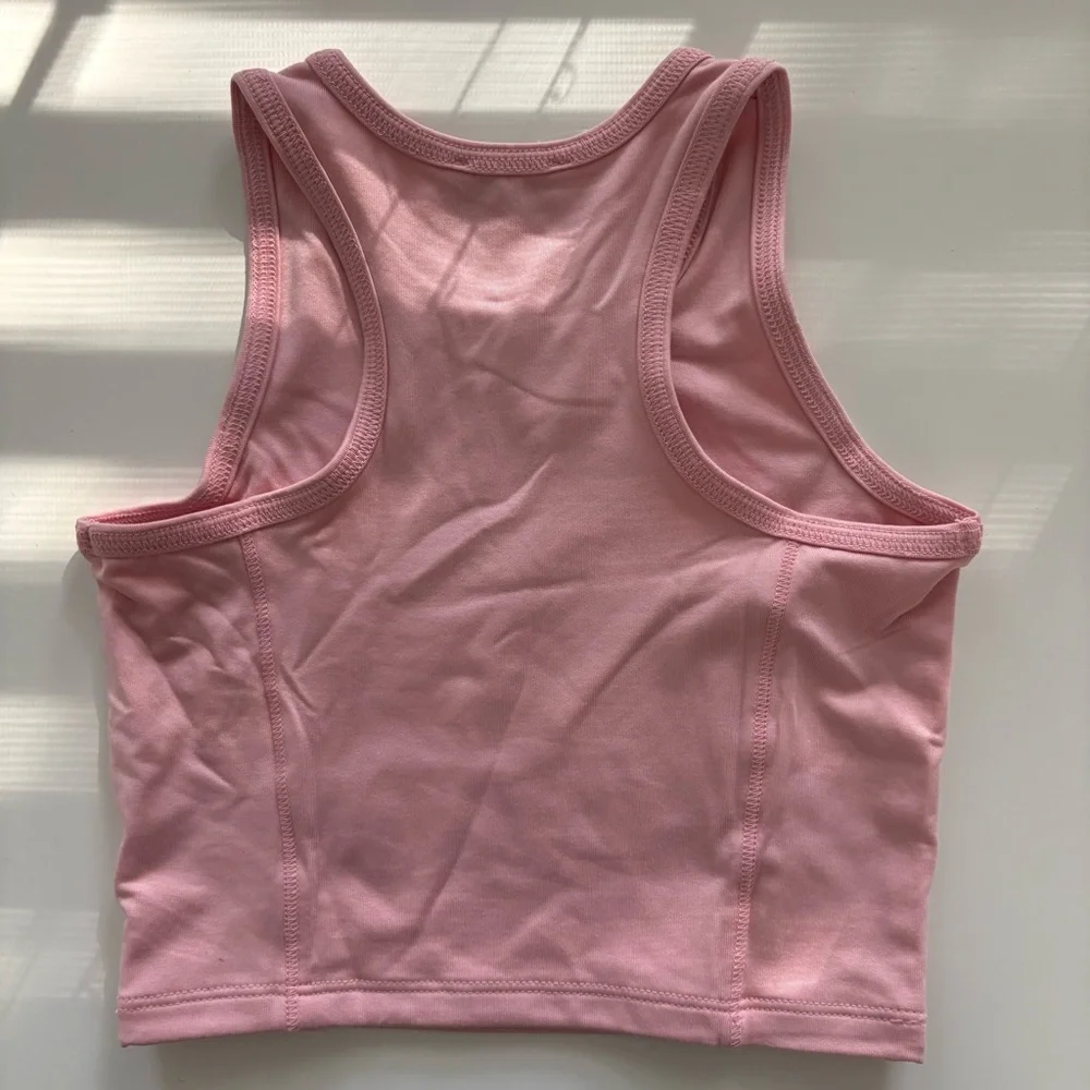 NWT J. Crew Crewcuts Girls' Seamed Tank Top Performance Jersey Pink